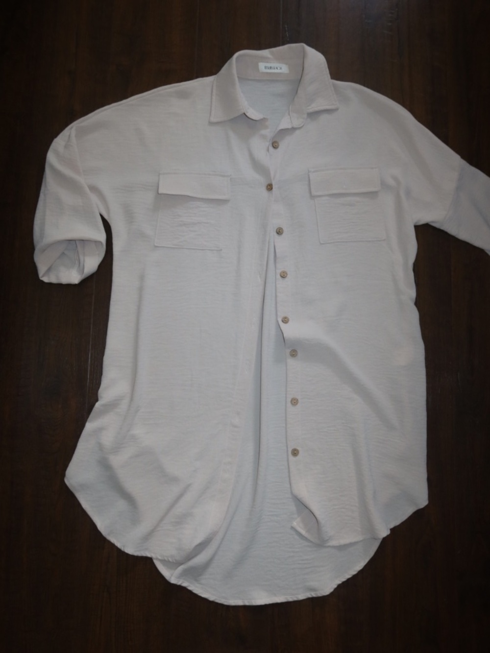 Tan Button Up